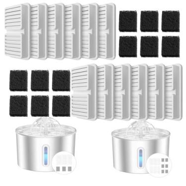 Imagem de Filtros para Fonte de Água para Pets BalimoPet Pacote com 12 Unidades 