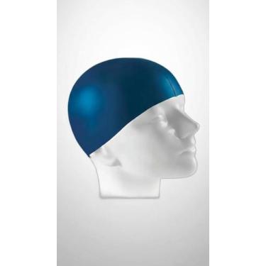 Imagem de Touca de Natação de Silicone Adulto Azul - Congratulations Store