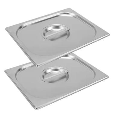Imagem de 2 Tampas de Cuba Inox Gn 1/4 Rechaud Buffet Restaurante Top - Tribosho