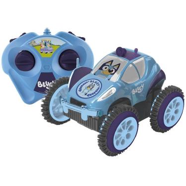 Imagem de Carrinho de Controle Remoto Giro Maluco 3 Funções Girar Capotar Levantar Bluey Candide