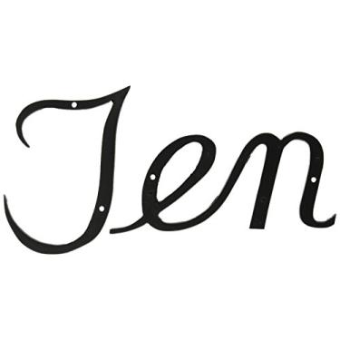 Imagem de Montague Metal Products Número de casa escrito grande, dez, preto