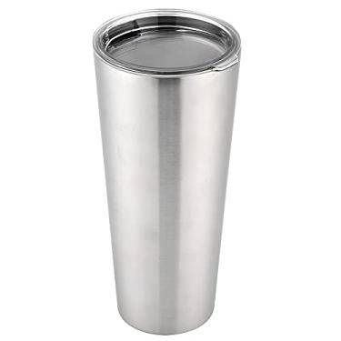 Imagem de Caneca de café isolada, aço inoxidável fácil de limpar Copo copo copo para café a vácuo de parede dupla para bebidas quentes e frias para escritório de viagens em casa