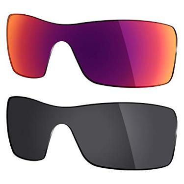 Imagem de Mryok 2 pares de lentes polarizadas de substituição para óculos de sol Oakley Batwolf – Opções