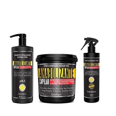 Imagem de Kit Shampoo 1l, Máscara 1kg e Spray Anabolizante Natumaxx