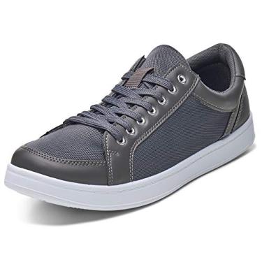 Imagem de Alpine Swiss David Mens Fashion Sneakers Lace Up Low Top Retro Tennis Shoes Gray 10 M US