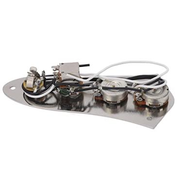 Imagem de Eujgoov Placa de controle de volume, placa de fiação de metal, placa de controle totalmente carregada, placa de controle pré-fio, JB Jazz Bass Guitar