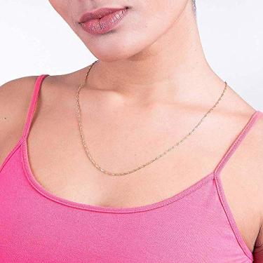 Imagem de Cordão Rommanel Banhado A Ouro Fio Singapura 60 Cm 531184