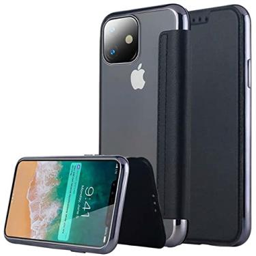Imagem de Carteira de couro com capa de livro fino de luxo para iPhone 11 Pro XS Max X 8 7 6 6S S Plus 5 5S SE XR Capa de cartão macio transparente para iPhone 5 5S SE