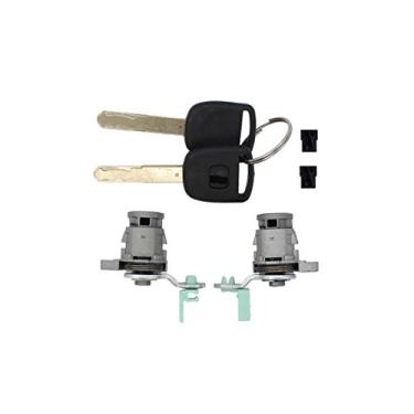 Imagem de Par de chaves de cilindro dianteiro esquerdo LH lado e direito do passageiro lateral RH para Honda Accord 1998-2002, Civic 2001-2005, Odyssey 1999-2004, S2000 2000-2009