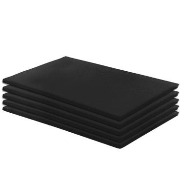 Imagem de Kit 5 Colchonetes 85x45x3cm de Espuma para Academia e Ginastica em Corvin Preto