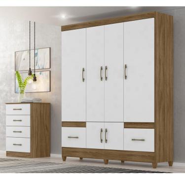 Imagem de Kit Guarda Roupa MS 912 + Cômoda MS 913