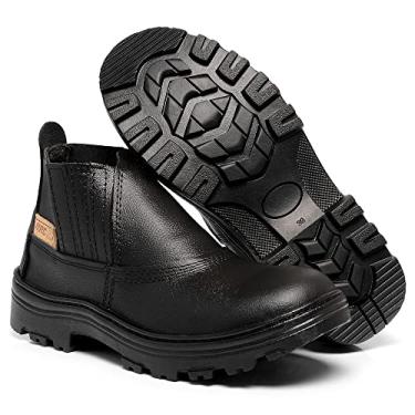 Imagem de Bota de Couro Para Trabalho EPI Segurança Cor:Preto;Tamanho:38;Genero:Masculino