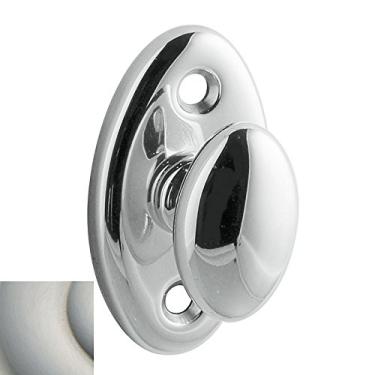 Imagem de Baldwin 6751 Interior and Entrance Thumb turn Lock with Backplate for 2-1/4" Doo, Lifetime Satin Nickel
