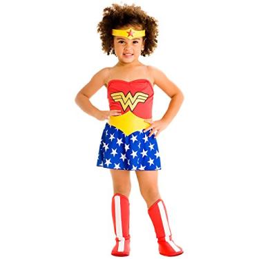 Imagem de Sulamericana Fantasias Fantasia Mulher Maravilha Bebe 922061, Vermelho, Azul e Amarelo, P-1 ano