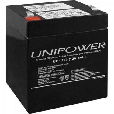 Imagem de Bateria Estacionária Selada 12V/5Ah Vrla Up1250 Unipower