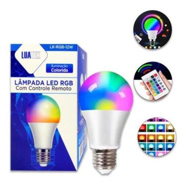 Imagem de Lâmpada Led Controle Remoto Iluminação Coloridalk-Rgb9W 265V