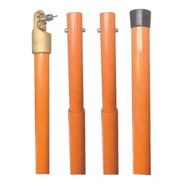 Imagem de Vara De Manobra Fibra Vidro 4 Elementos 5,20mt Ate 550kv C/Cabeçote+Bolsa AJ910 - Mundo Linha Viva Mundo Linha Viva