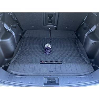 Imagem de Rede de carga elástica estilo piso para porta-malas Mitsubishi Outlander 2022 - Organizador e armazenamento premium de porta-malas - Rede de bagagem para crossover - Melhor organizador de carro para Mitsubishi Outlander 2022