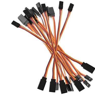 Imagem de 15 peças, 150 mm, macho para fêmea, plugue JR, controle remoto, servo, extensão cabo de fio de chumbo
