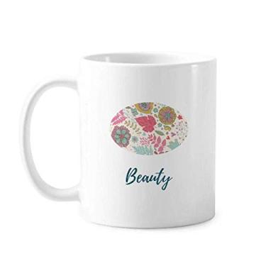 Imagem de Caneca de cerâmica com flores pintadas para pintura de plantas, caneca de cerâmica para café e porcelana