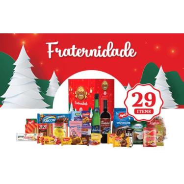 Imagem de Cesta De Natal E Ano Novo Panetone Fraternidade 29 Itens - Supermf