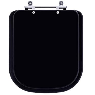 Imagem de Assento Sanitário Piano Preto Fosco Para Bacia Deca