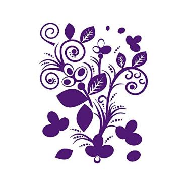 Imagem de Adesivo de Parede Folhagem Kapos Violeta 40X50