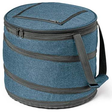 Imagem de Bolsa Térmica 15 Litros Flexível Round TopGet Azul Mesclado