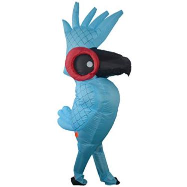 Imagem de de papagaio inflável para de Halloween, carnaval, cosplay, festa, azul
