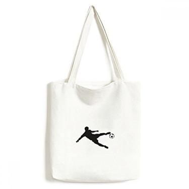 Imagem de Bolsa de lona com desenho esportivo de futebol americano, bolsa de compras, bolsa casual