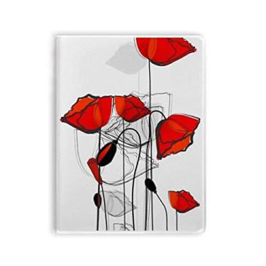 Imagem de Caderno de folhas de arte abstrata com desenho de milho e capa macia para diário