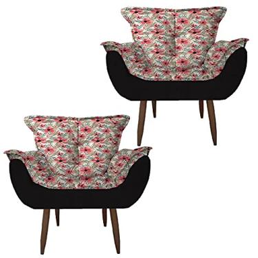 Imagem de Kit 2 Poltronas Opala Decorativa Floral 12