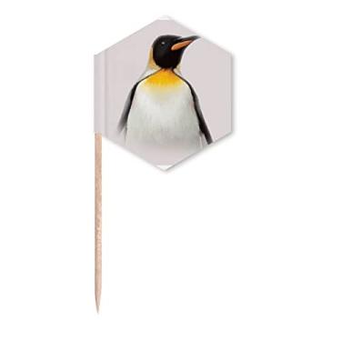 Imagem de Baú de pinguim, bandeiras de palito, palitos de cupcake, festa comemoração