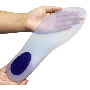 Imagem de Impec Palmilha Conforto Total Silicone Azul M (40-42) Pacote De 2