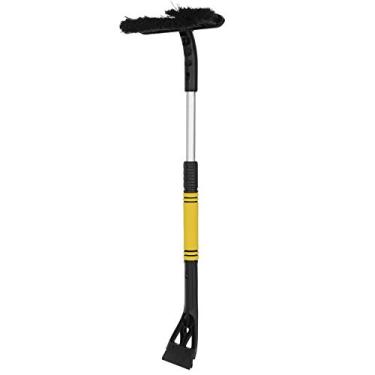 Imagem de BTER Raspador de gelo de neve multifuncional 3 em 1, raspador de gelo telescópico, extensível para carro de caminhão (amarelo)