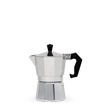 Imagem de Primula Cafeteira Clássica de Expresso e Fogão - Panela de Moka para Café Italiano e Cubano, Greca, 3 Xícaras, Prata