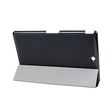 Imagem de Kepuch Capa Custer para tablet Sony Xperia Z3 compacto, capa rígida de couro sintético ultrafina para tablet Sony Xperia Z3 compacto - Preto
