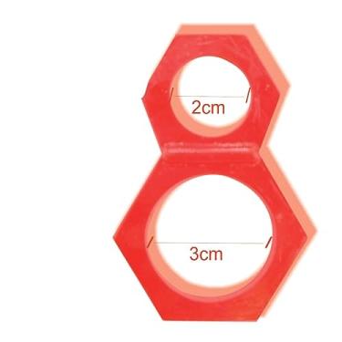 Imagem de ANEL PENIANO RED DUPLO MAIS TEMPO ERETO COM ENCAIXE NO PÉNIS E ESCROTO