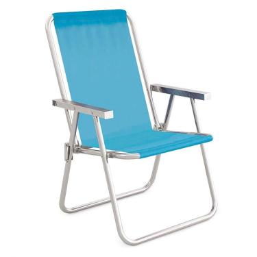 Imagem de Cadeira Alta Conforto Total Alumínio Sannet - Azul