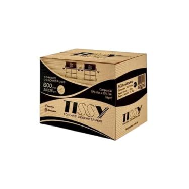Imagem de Toalha Descartável Tissy 30 X 35 (CX 600UN) Alta Absorção - Casa - Hospitais - Clínicas - Salões de Beleza - Lavabo - Limpeza Higiene - Lenço Multiuso
