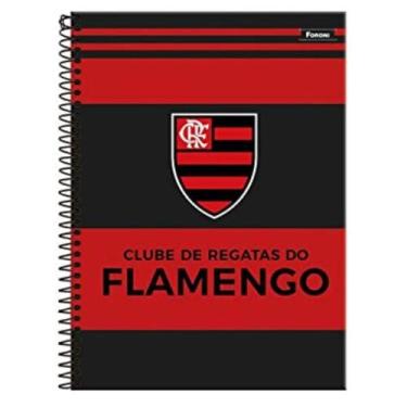Imagem de Kit 4 Caderno Flamengo Brochurao + Desenho - Foroni