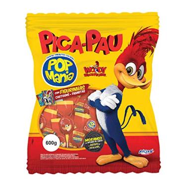 Imagem de Pirulito Pop Mania Pica-Pau Morango Recheio Chiclete c/50 - Riclan