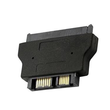 Imagem de MOUDOAUER Extensor adaptador SATA 22 pinos (7 + 15) fêmea para macho de 13 pinos para porta de disco rígido, laptop, DVD-ROM