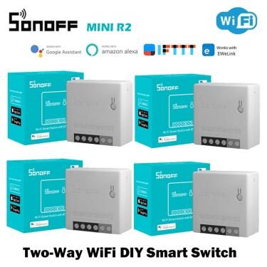 Imagem de SONOFF-Mini R2 WiFi Interruptor Inteligente  Interruptores sem fio DIY  Smart Home Automation
