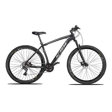 Imagem de Bicicleta MTB Aro 29 KSW 27 Marcha Freio a Disco Cubos K7,17,Preto Prata
