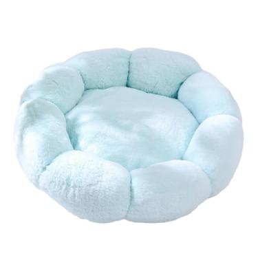 Imagem de WeiLaiKeQi Cama de gato para gatos internos, cama de cachorro para cães pequenos Melium, cama lavável para animais de estimação para cachorrinhos e gatinhos, azul 40cm
