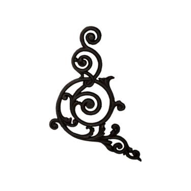 Imagem de Grade Ferro Fundido Arabesco Portão Varanda Sacada 53X60Cm