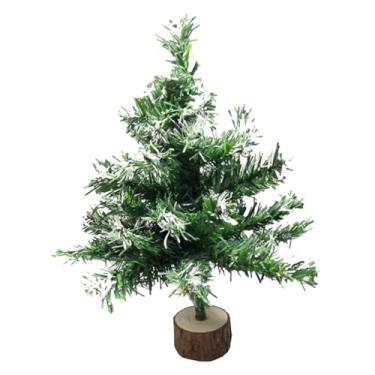 Imagem de CIMAXIC 1 Unidade árvore de Natal mini pinheiros árvores de escova de garrafa decorações de Natal decoração ornamento adereço de foto suporte de layout tons de terra decorar