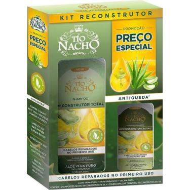 Imagem de Kit Tio Nacho Reconstrutor Total Antiqueda Shampoo + Condicionador - G