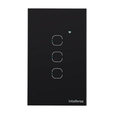 Imagem de Interruptor Touch Inteligente Zigbee com 3 Teclas EZS 1003 Preto Intelbras